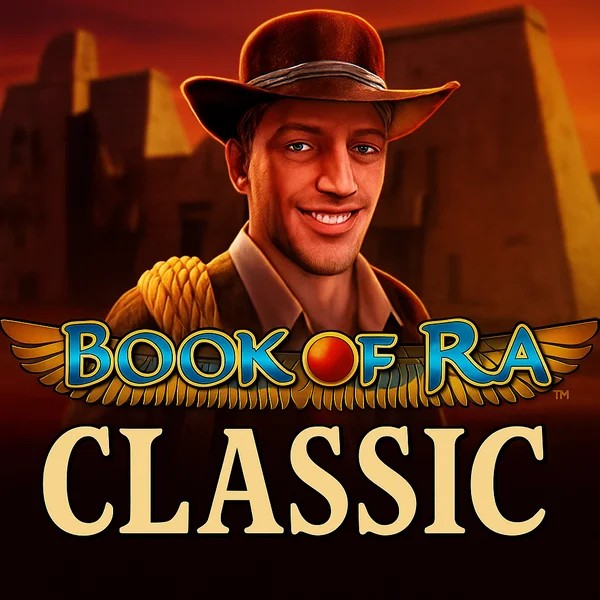 Book of Ra Classic by Novomatic, showcased at safecasinokasyno.com – game logo