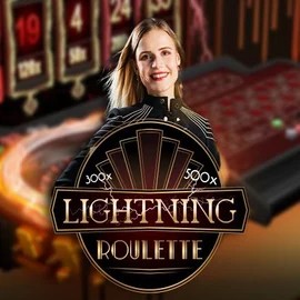 Lightning Roulette by Evolution, showcased at safecasinokasyno.com – game logo
