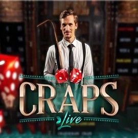 Live Craps online game logo by Evolution on safecasinokasyno.com